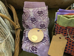 Purple Floral Socks