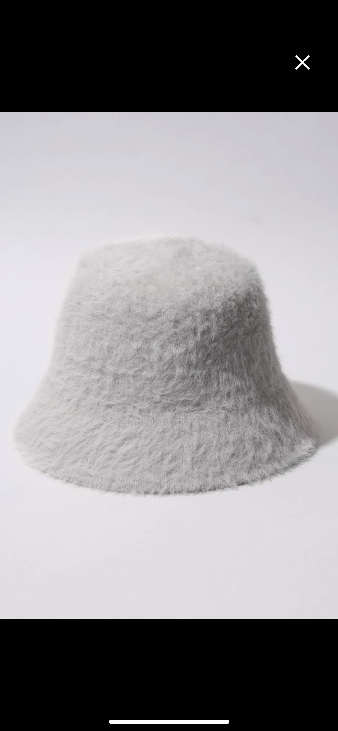 Modern Chevron Black White Fuzzy Bucket Hat Fluffy Warm Bucket