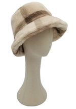 Fuzzy Plush Faux Fur Multicolor Bucket Hat