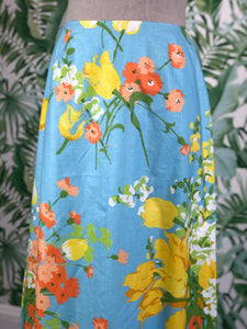 Susan Bee Floral Maxi Skirt Size 10